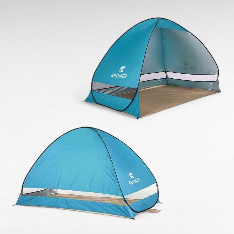 Tenda da Spiaggia Pop-Up Familiare con Protezione UV e Antivento