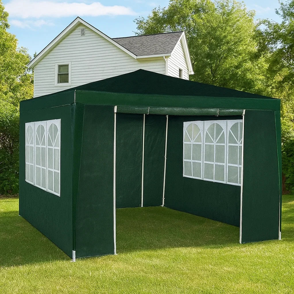 Tenda Gazebo da Esterno Impermeabile con Pareti Laterali