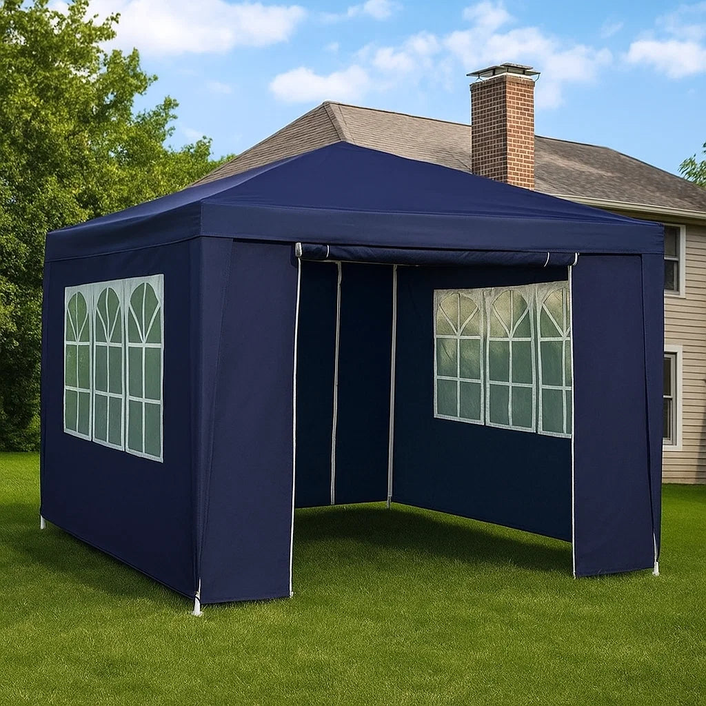 Tenda Gazebo da Esterno Impermeabile con Pareti Laterali