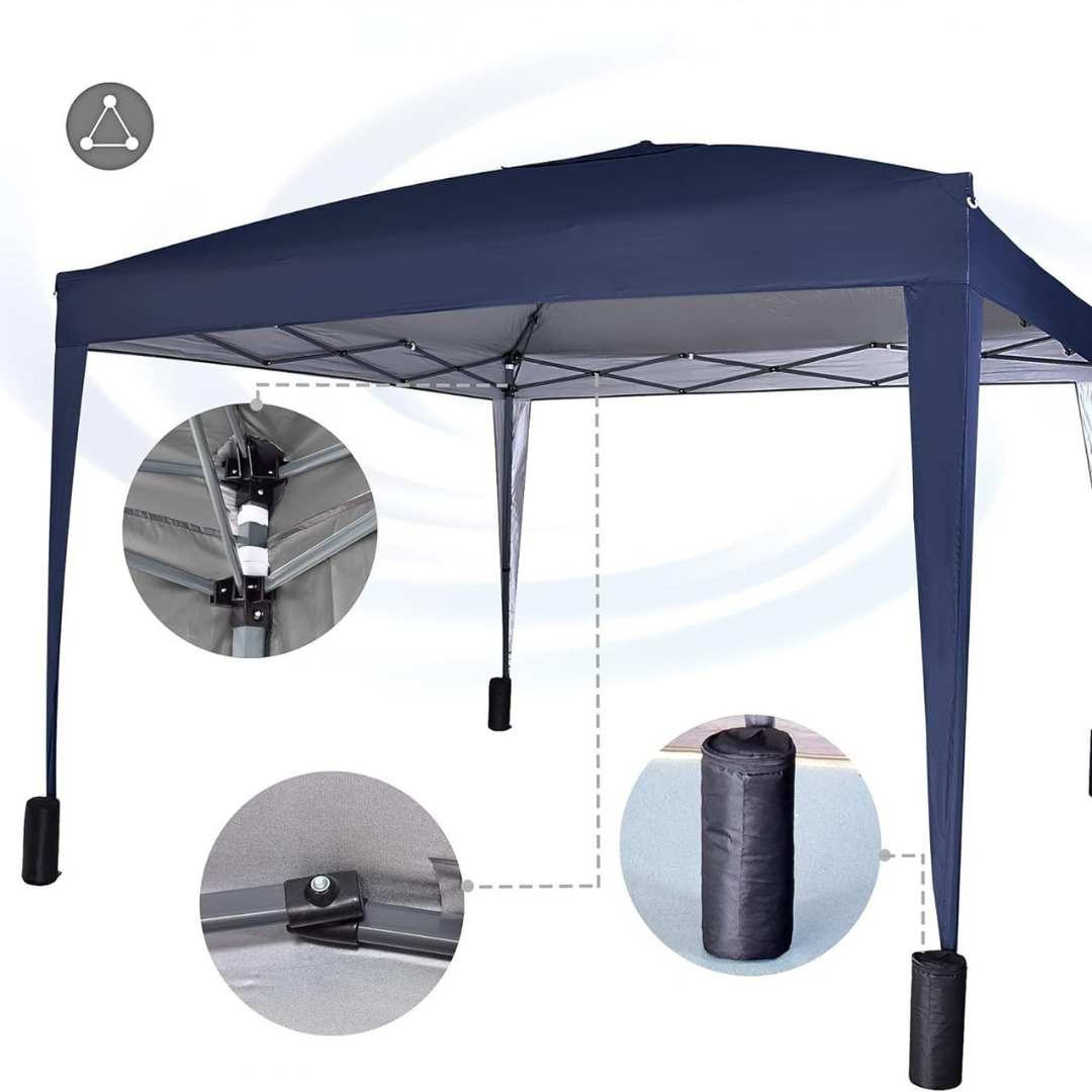 Tenda Gazebo da Esterno Impermeabile con Pareti Laterali
