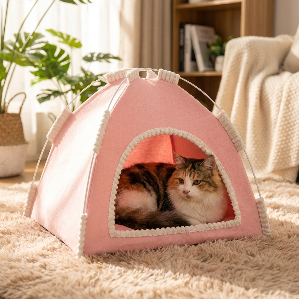 Tenda traspirante per gatti – Ombra portatile e comfort per le giornate calde