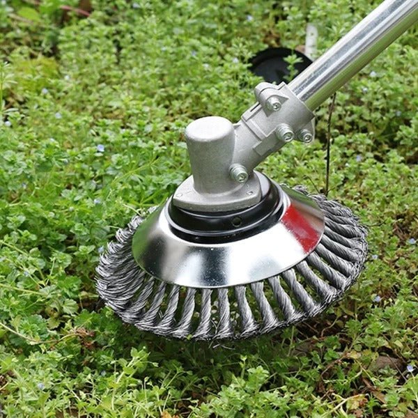 Testina per decespugliatore in acciaio al carbonio come attrezzo da giardino per la cura del prato e la rimozione delle erbacce