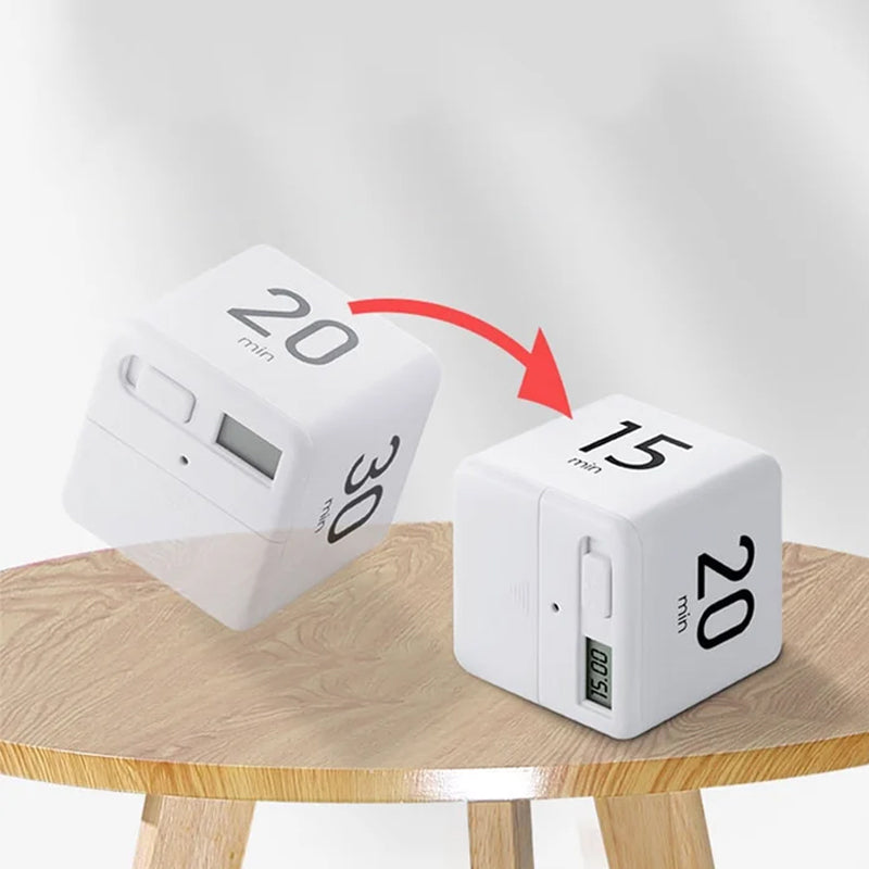 Timer a Cubo Digitale Portatile con Allarme e Conto alla Rovescia per la Produttività