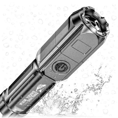Torcia a LED Ricaricabile ad Alta Potenza – 10.000 Lumen per Camping ed Emergenze