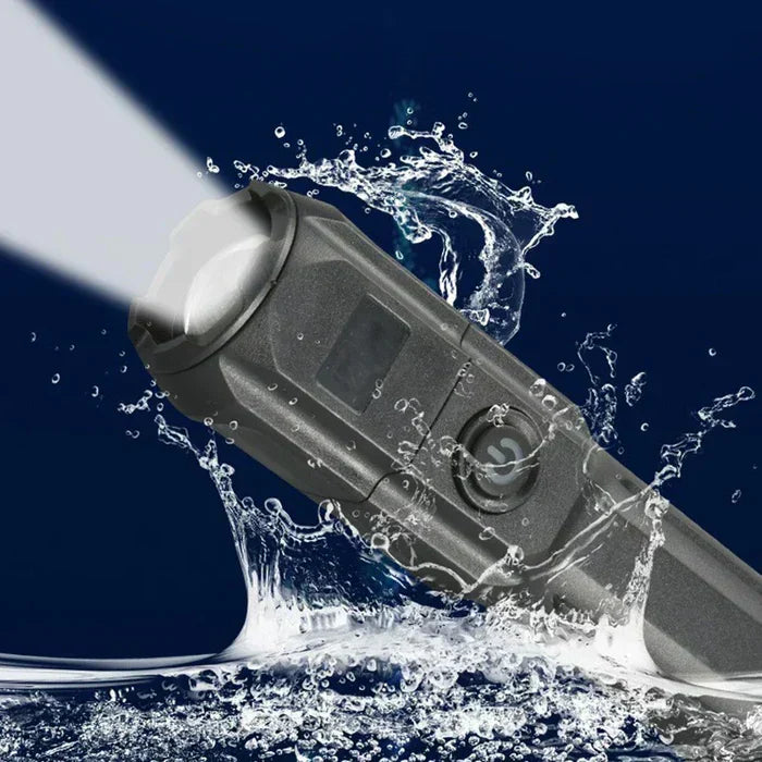 Torcia a LED Ricaricabile ad Alta Potenza – 10.000 Lumen per Camping ed Emergenze