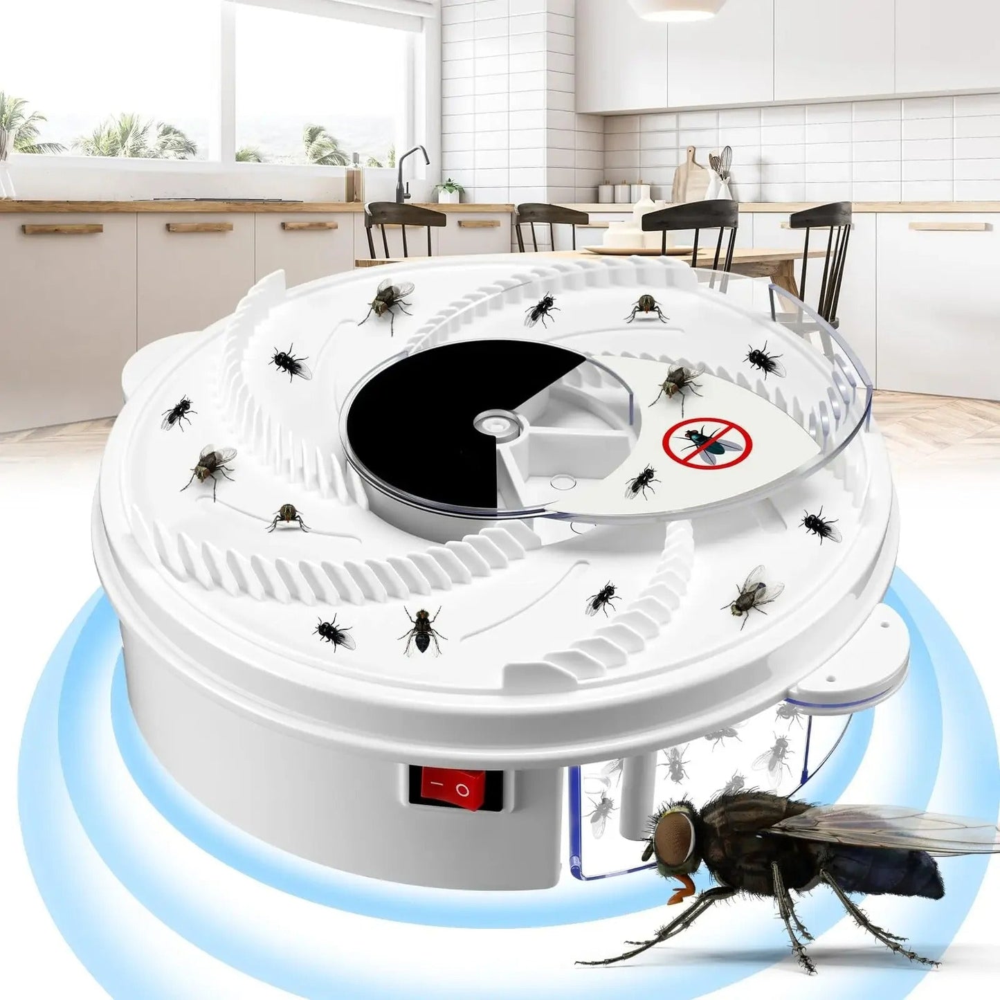 Trappola elettrica per mosche con USB – Silenziosa, efficace ed ecologica