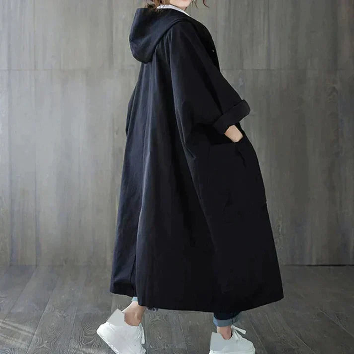 Trench classico oversize da donna con cintura