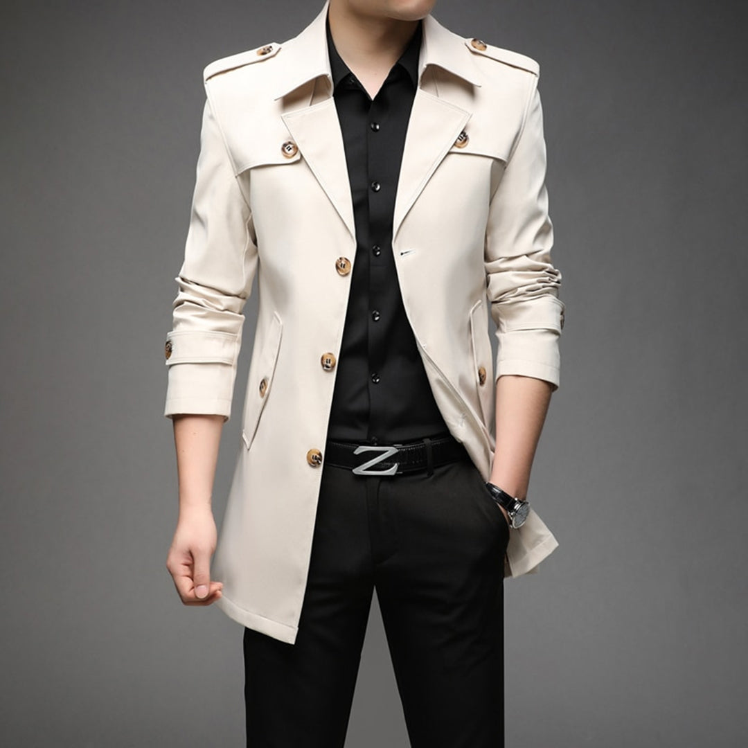 Trench Coat Leggero Monopetto