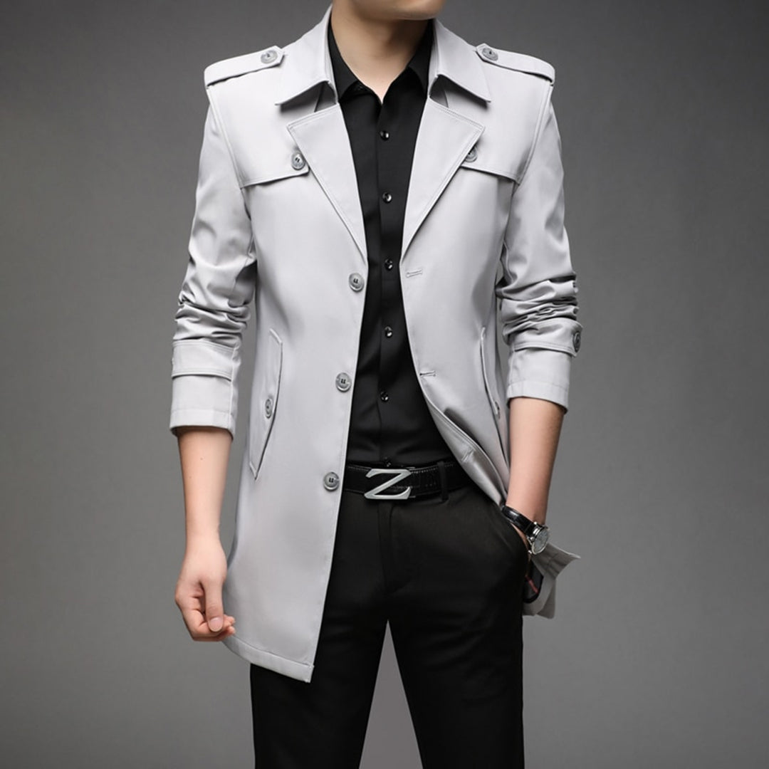 Trench Coat Leggero Monopetto