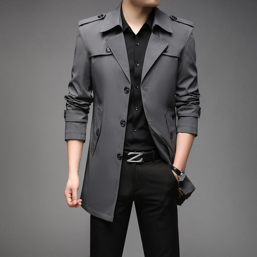 Trench Coat Leggero Monopetto