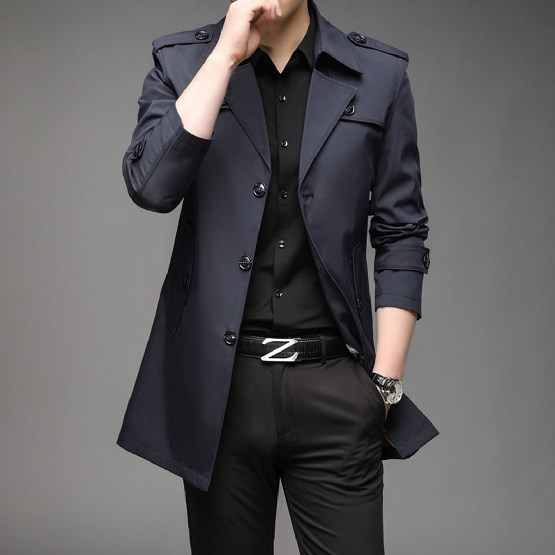Trench Coat Leggero Monopetto