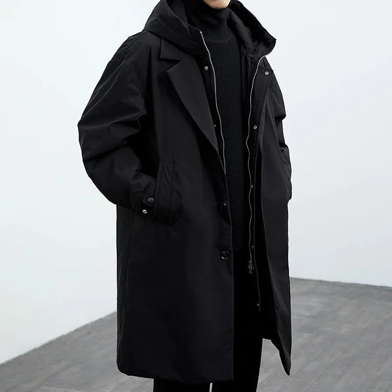 Trench Impermeabile Imbottito da Uomo