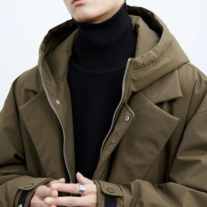 Trench Impermeabile Imbottito da Uomo