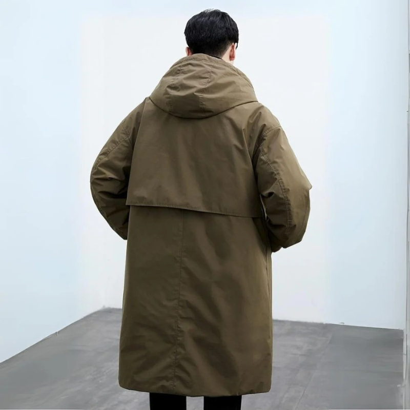 Trench Impermeabile Imbottito da Uomo