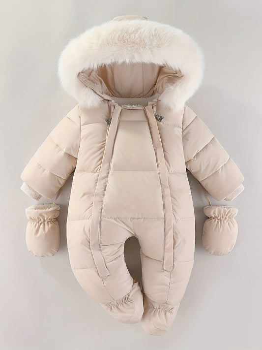 Tuta da neve per bambini con cappuccio per clima rigido