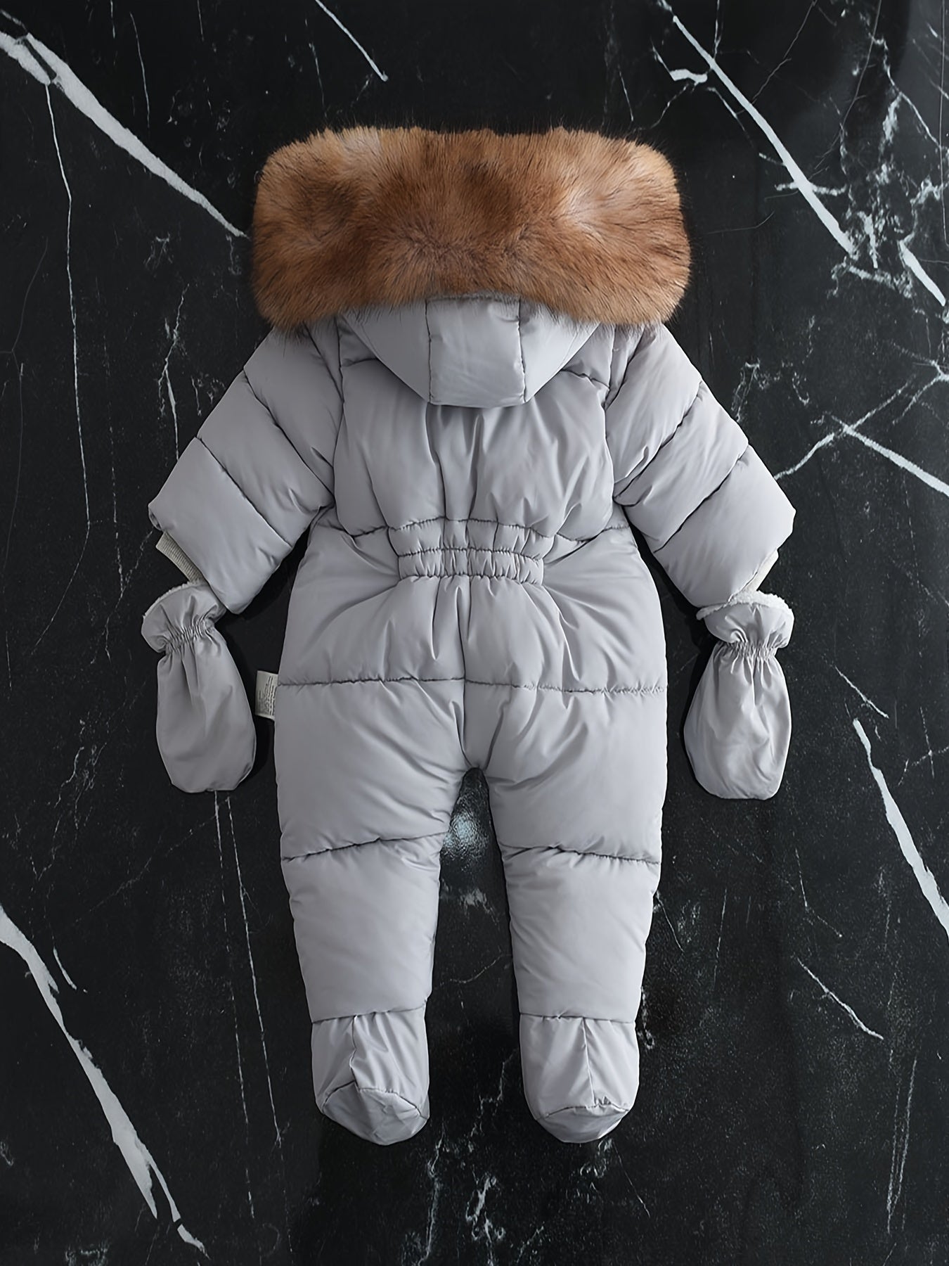 Tuta da neve per bambini con cappuccio per clima rigido