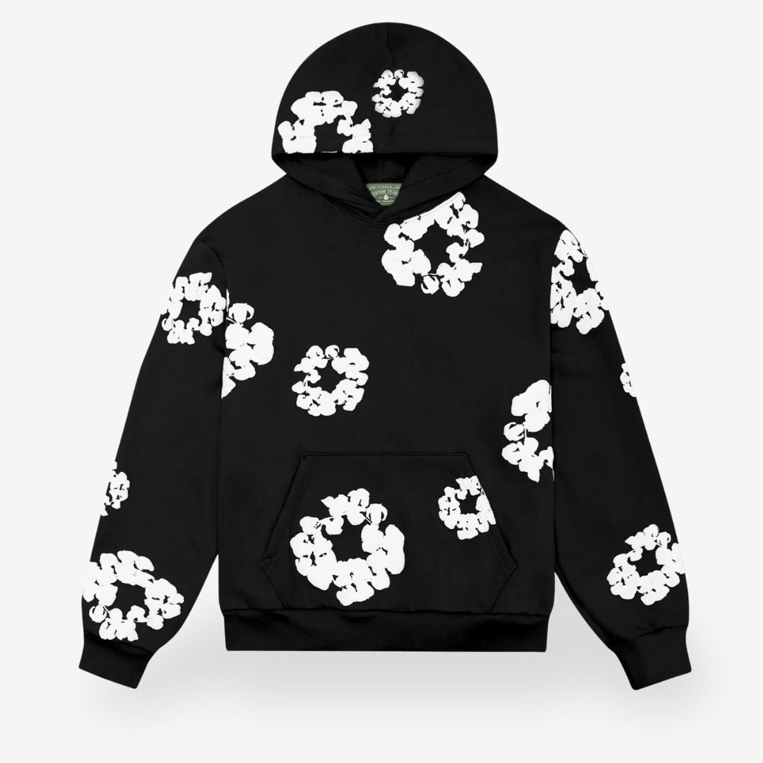 Tuta ginnica a fantasia floreale - Felpa con cappuccio e pantaloni | Unisex e comoda