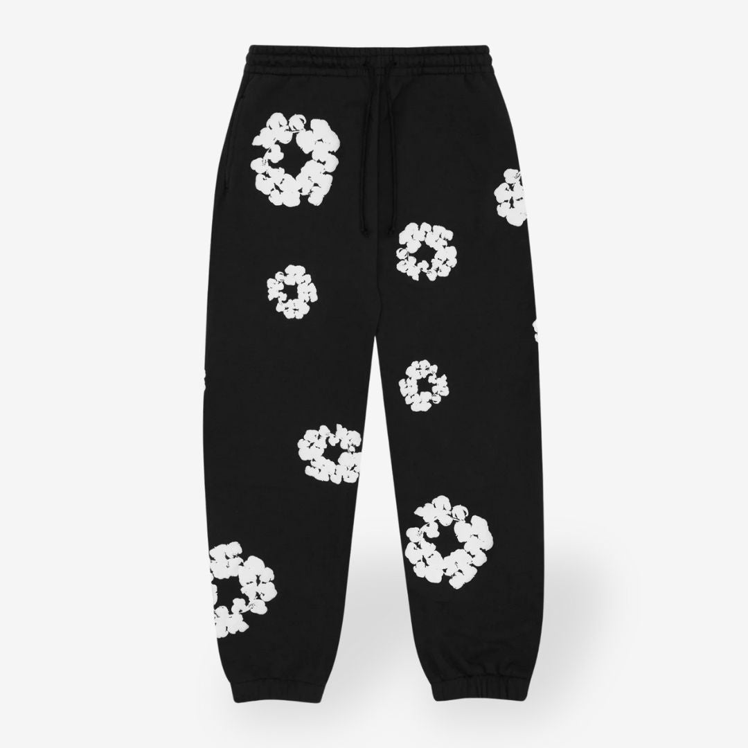 Tuta ginnica a fantasia floreale - Felpa con cappuccio e pantaloni | Unisex e comoda