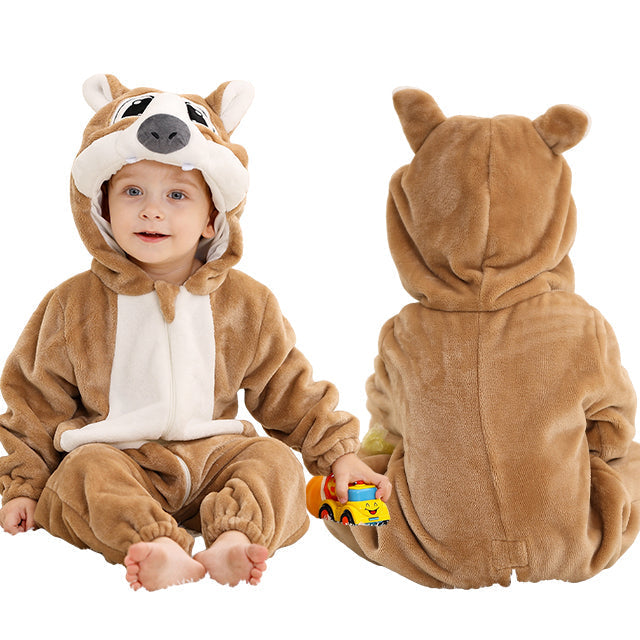 Tuta intera da bambino con cappuccio comoda - Morbido calore invernale