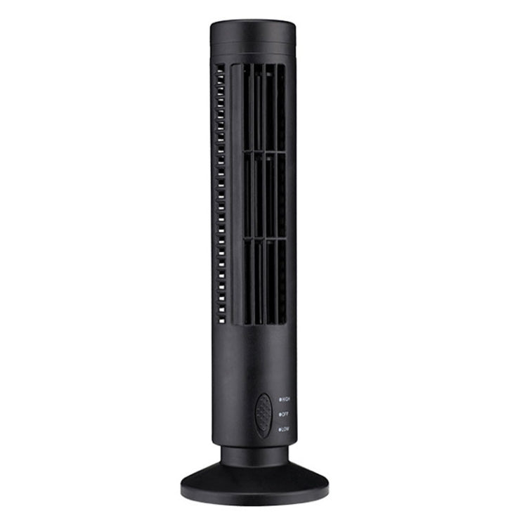 Ventilatore a Torre Elettrico USB Senza Pale per Aria Condizionata (Nero)