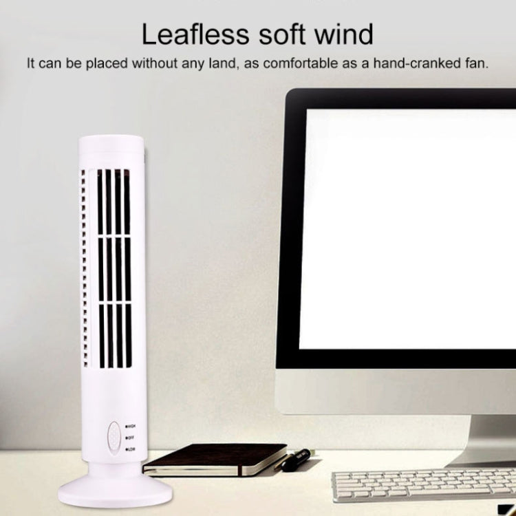 Ventilatore a Torre Elettrico USB Senza Pale per Aria Condizionata (Nero)