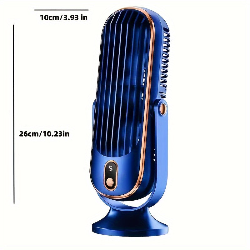 Ventilatore Condizionatore Portatile - Batteria Capiente, Doppio Motore, Raffrescatore d'Aria a 5 Velocità con Ventilazione a 720° - Ideale per Ufficio, Camping, Camper, Ventilatore USB - Ottima Idea Regalo per Ringraziamento, Halloween, Natale