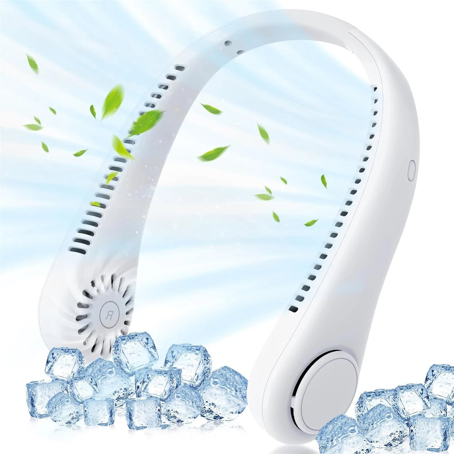 Ventilatore da collo portatile con flusso d'aria di raffreddamento a 360°