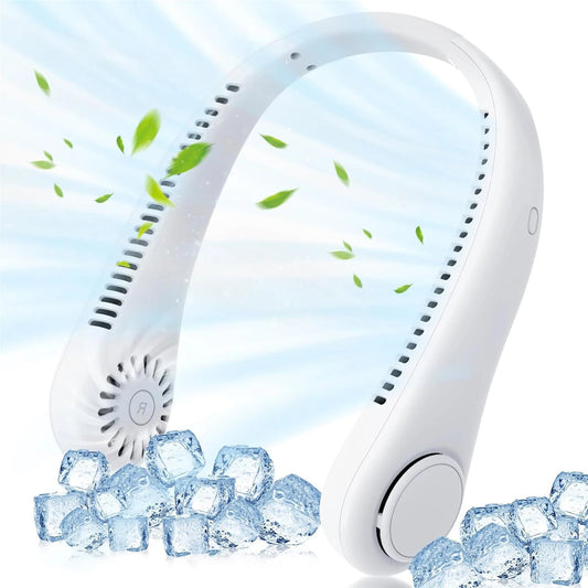 Ventilatore da collo portatile con flusso d'aria di raffreddamento a 360°