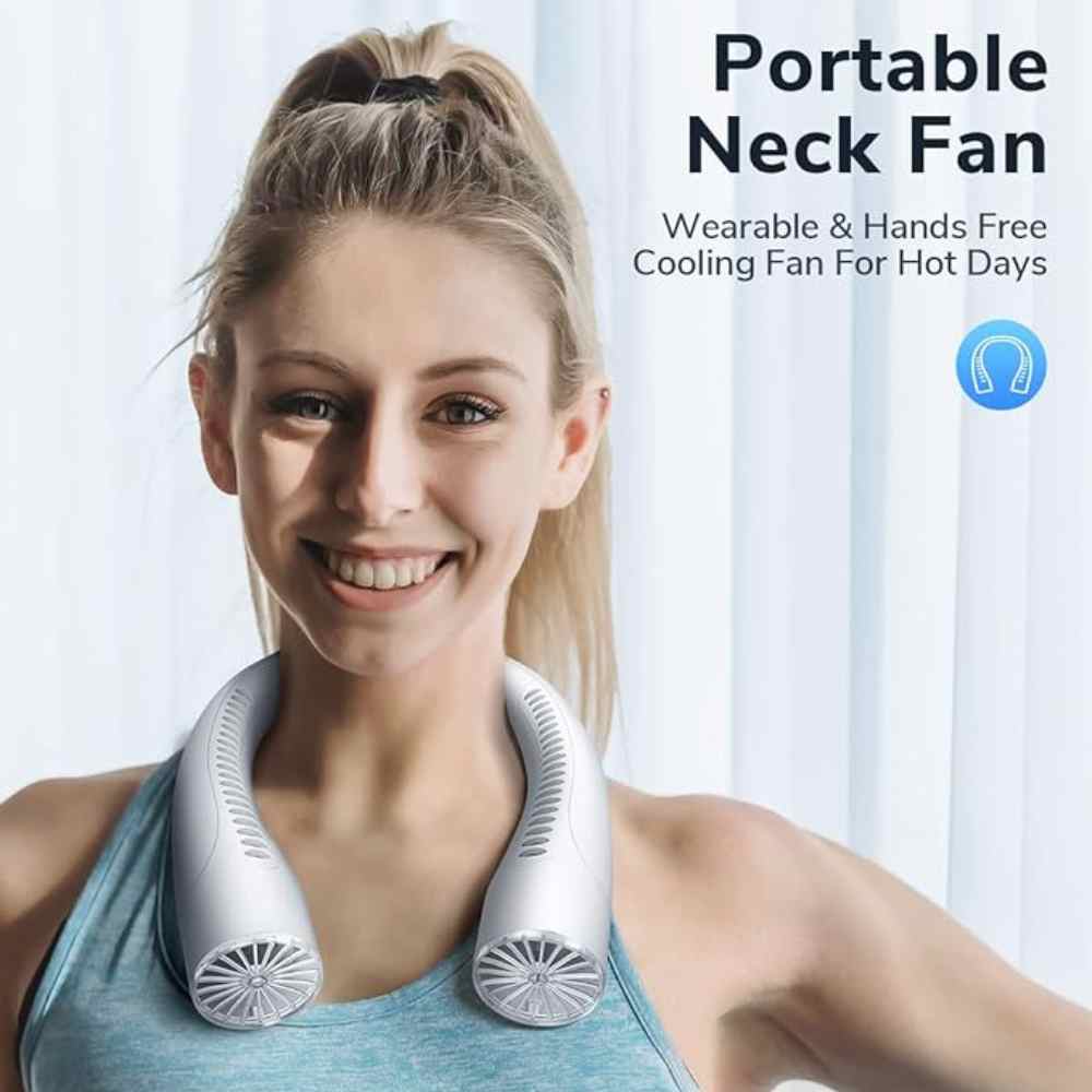 Ventilatore da collo portatile senza pale per un raffreddamento silenzioso a mani libere