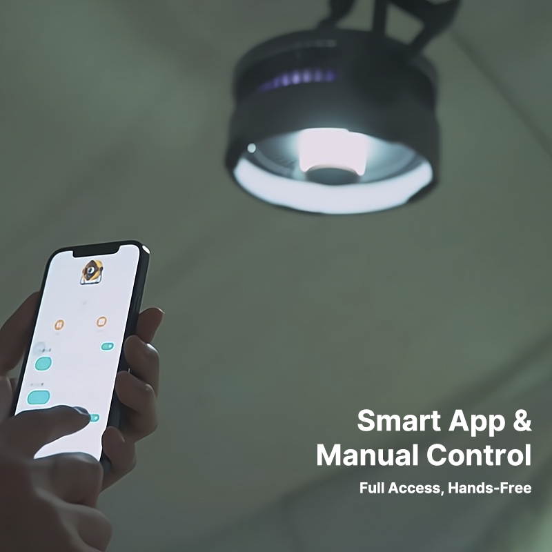 Ventilatore da Esterno Senza Fili con Luce LED - 20000mAh