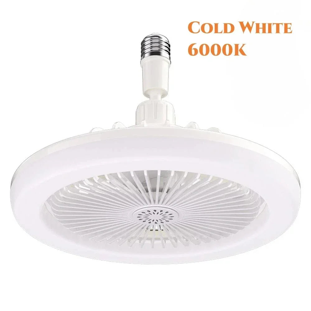 Ventilatore da soffitto a LED con lampada E27 per soggiorno e camera da letto