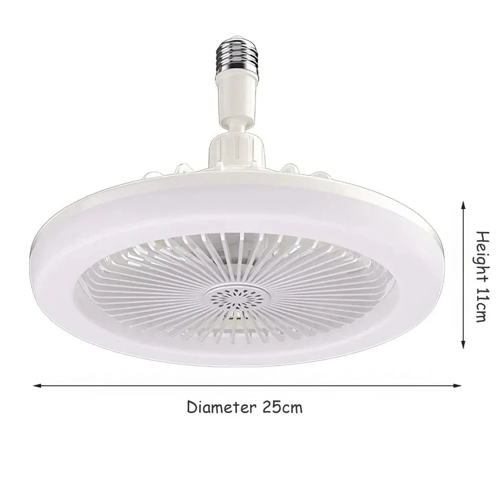 Ventilatore da soffitto a LED con lampada E27 per soggiorno e camera da letto