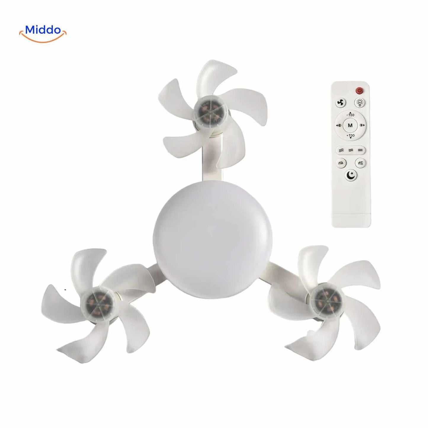 Ventilatore da Soffitto con Luce | LED, Attacco E27 e Design Elegante per Soffitto