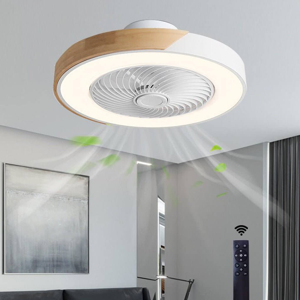 Ventilatore da Soffitto Moderno Senza Pale con Luce LED e Telecomando