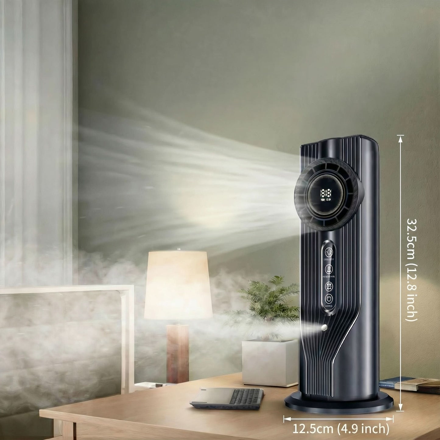 Ventilatore portatile per un raffreddamento rapido a casa e in ufficio