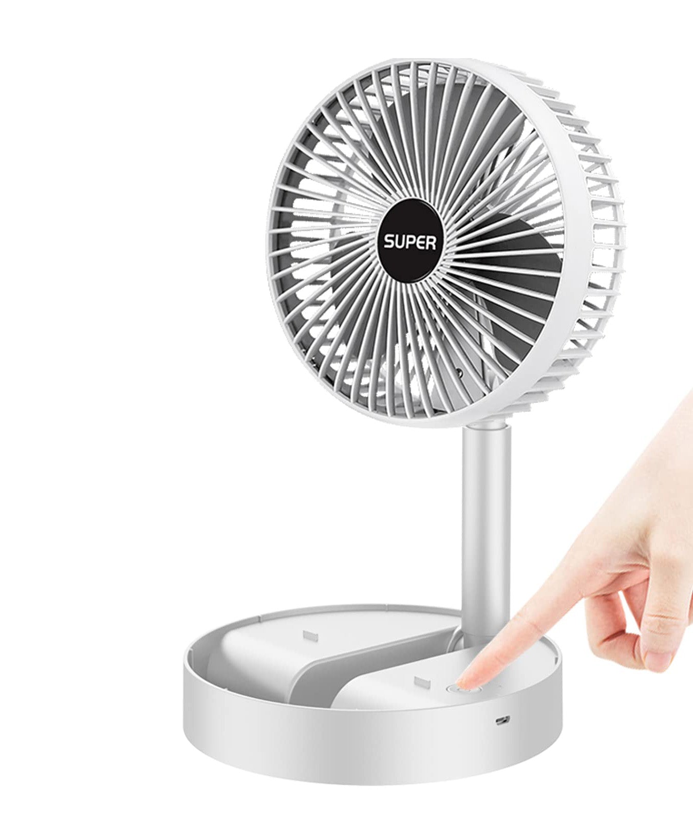 Ventilatore portatile ricaricabile a 3 velocità
