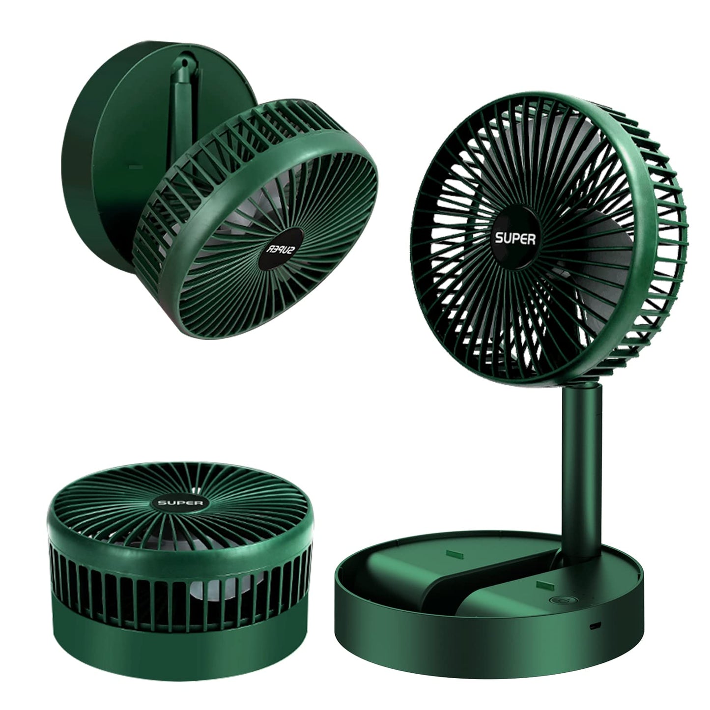 Ventilatore portatile ricaricabile a 3 velocità