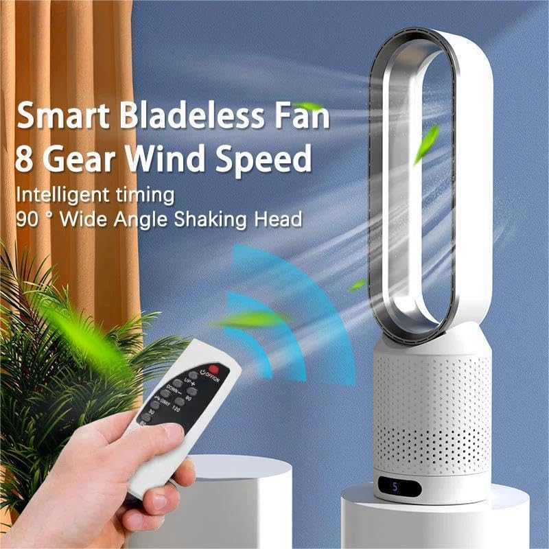 Ventilatore portatile senza pale con purificazione dell'aria e telecomando