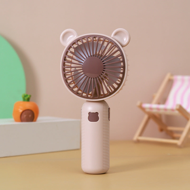 Ventilatore portatile tascabile unisex con grazioso design a orsetto