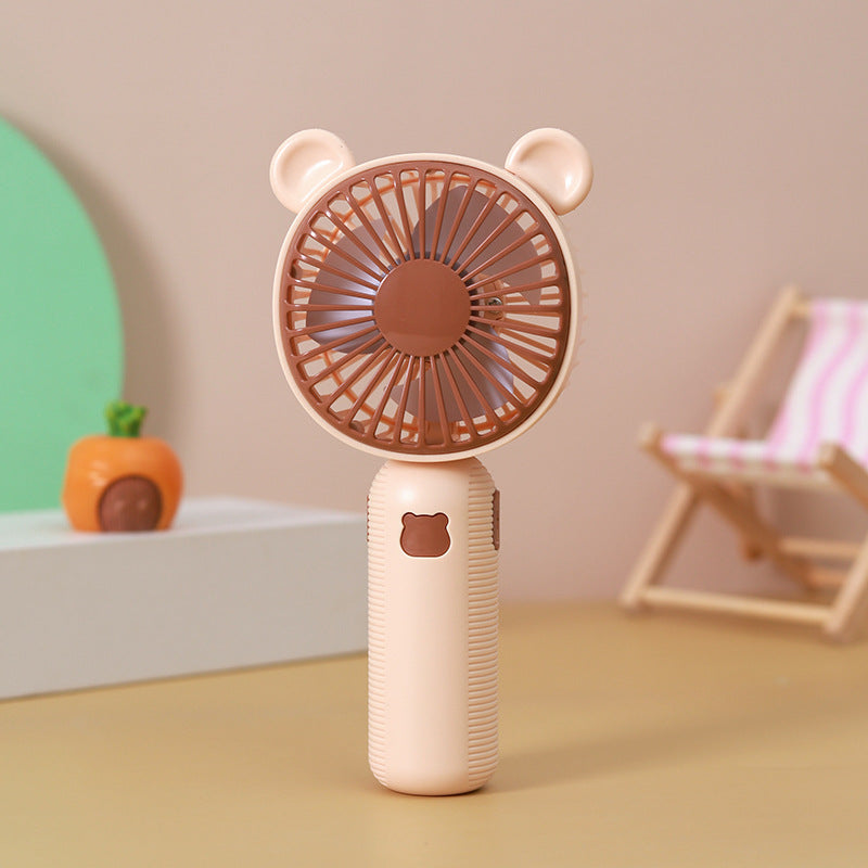 Ventilatore portatile tascabile unisex con grazioso design a orsetto