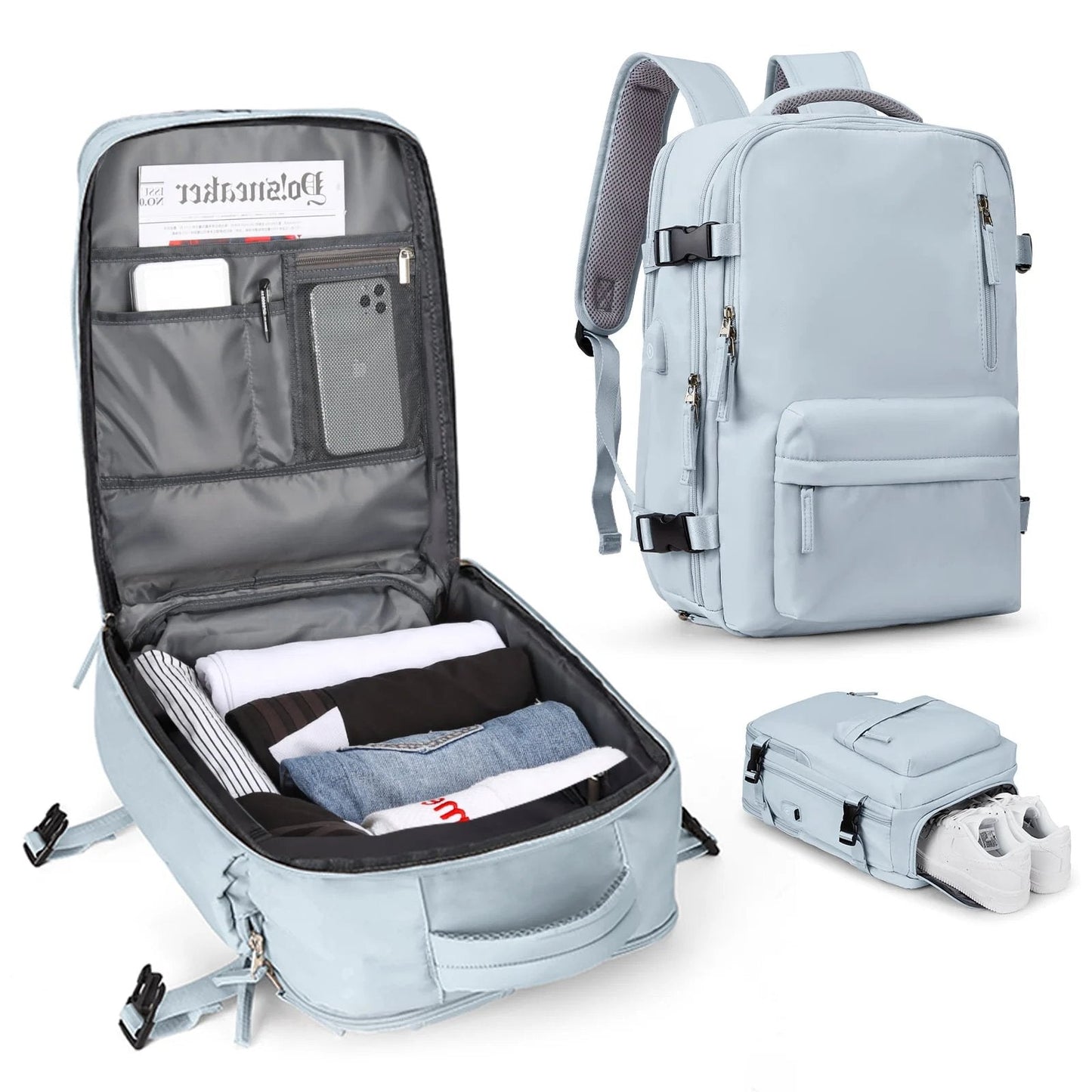 Zaino da trekking e viaggio grande da donna impermeabile – 35L multifunzione