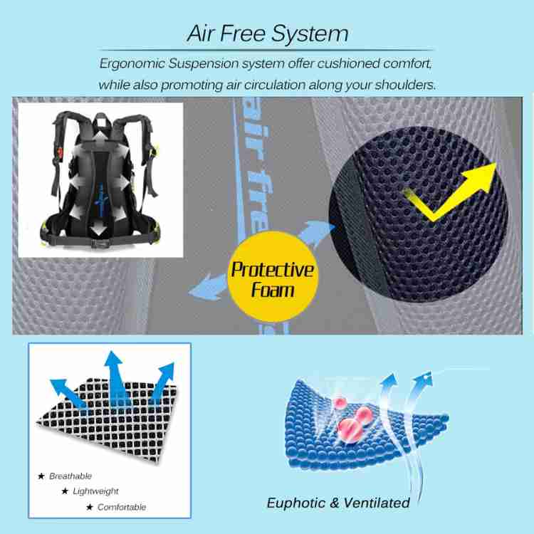 Zaino da Trekking Impermeabile Unisex 40L per Attività all'Aperto