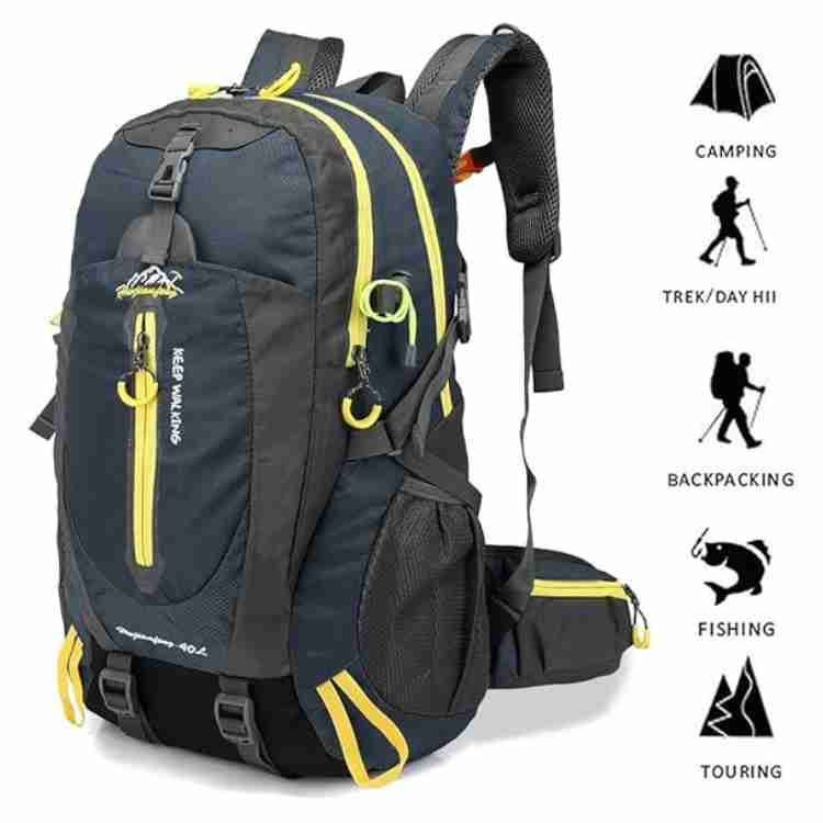 Zaino da Trekking Impermeabile Unisex 40L per Attività all'Aperto