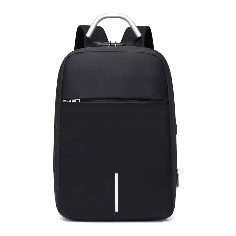 Zaino porta PC antifurto unisex con ricarica USB e cerniere nascoste