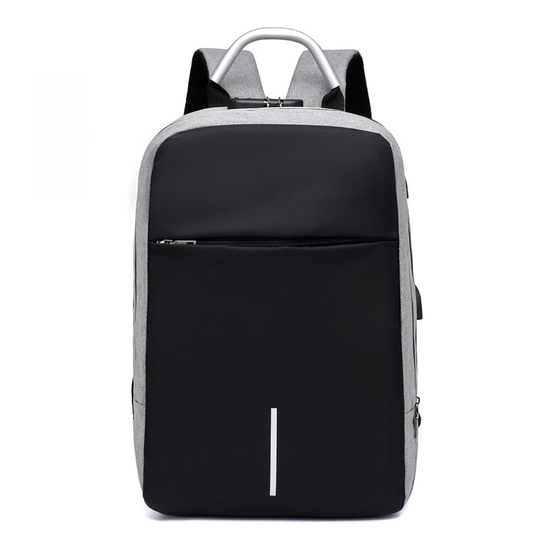 Zaino porta PC antifurto unisex con ricarica USB e cerniere nascoste