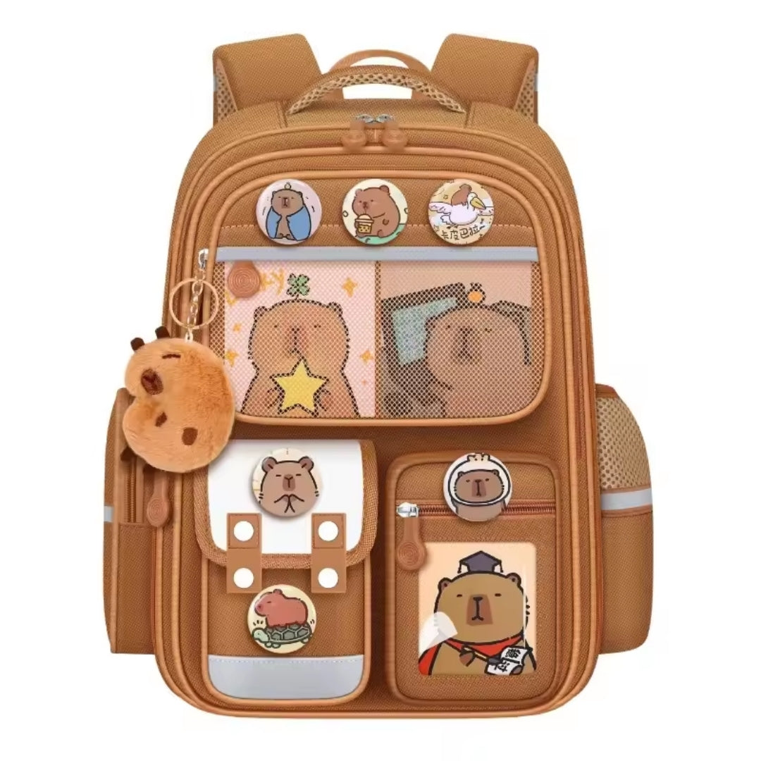 Zaino Scolastico Capybara - Zaino Impermeabile di Grande Capienza