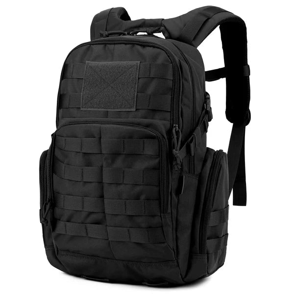 Zaino tattico 25 l - Impermeabile 600D - Sistema MOLLE e scomparto per sacca idrica - Verde, nero e kaki