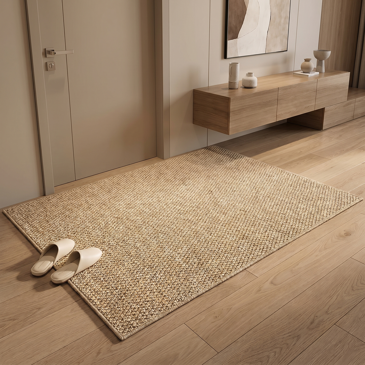 Zerbino d'Ingresso in Juta Naturale | Tappeto Resistente con Retro Antiscivolo